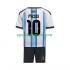 Argentina Djeca Domaći Nogometni Dres Lionel Messi 10 World Cup 2026 Kratki Rukavi