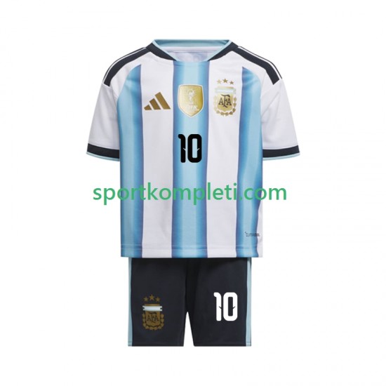 Argentina Djeca Domaći Nogometni Dres Lionel Messi 10 World Cup 2026 Kratki Rukavi