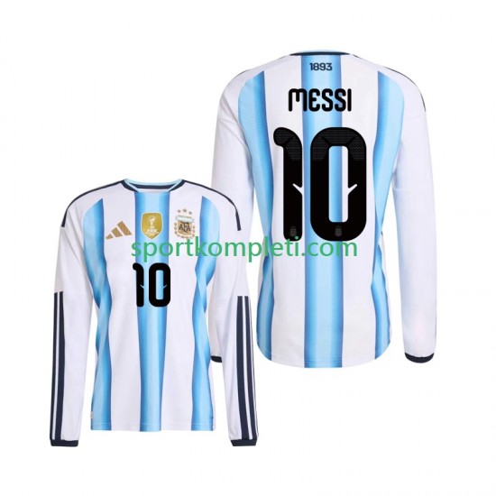 Argentina Muškarci Domaći Nogometni Dres Lionel Messi 10 World Cup 2026 Dugi Rukavi