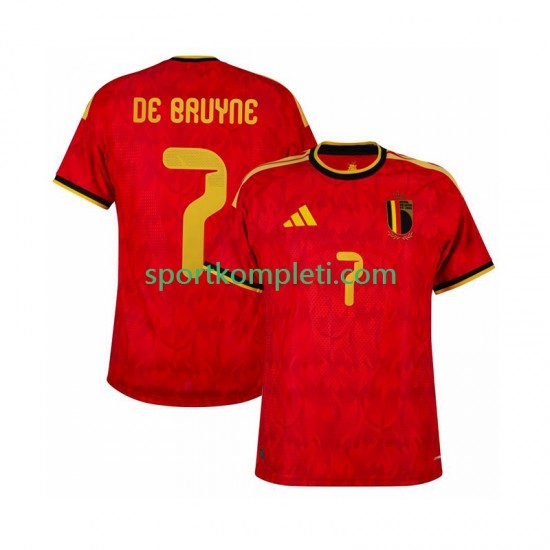 Belgija Muškarci Domaći Nogometni Dres de bruyne 7 World Cup 2026 Kratki Rukavi