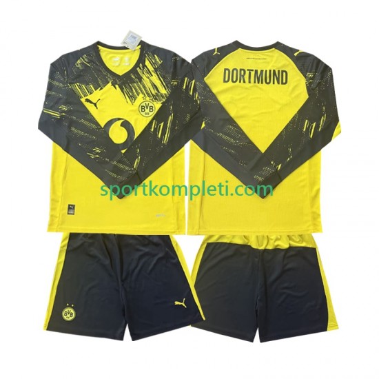 Borussia Dortmund Djeca Domaći Nogometni Dres 2025-2026 Dugi Rukavi
