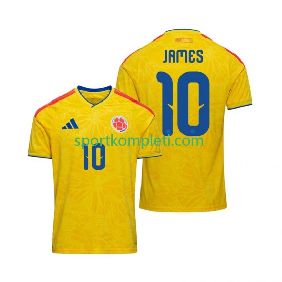 Kolumbija Muškarci Domaći Nogometni Dres James Rodriguez 10 World Cup 2026 Kratki Rukavi