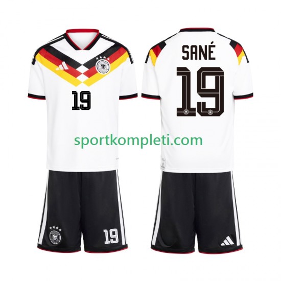 Njemačka Djeca Domaći Nogometni Dres Leroy Sane 19 World Cup 2026 Kratki Rukavi