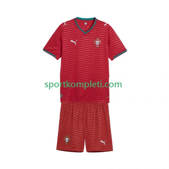 Portugal Djeca Domaći Nogometni Dres World Cup 2026 Kratki Rukavi