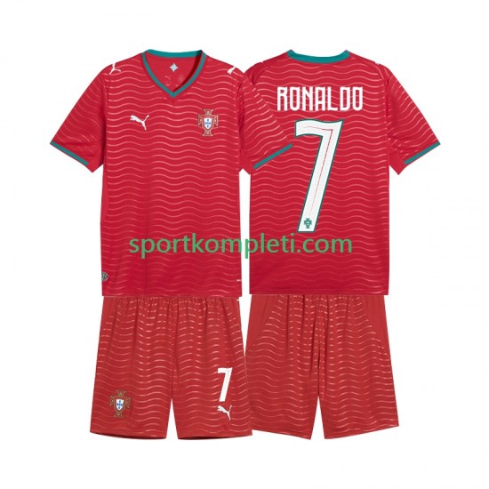Portugal Djeca Domaći Nogometni Dres Cristiano Ronaldo 7 World Cup 2026 Kratki Rukavi