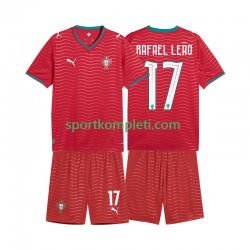 Portugal Djeca Domaći Nogometni Dres Rafael Leao 17 World Cup 2026 Kratki Rukavi