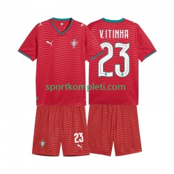 Portugal Djeca Domaći Nogometni Dres Vitinha 23 World Cup 2026 Kratki Rukavi