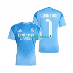 Real Madrid Vratar Muškarci Domaći Nogometni Dres Thibaut Courtois 1 2025-2026 Kratki Rukavi
