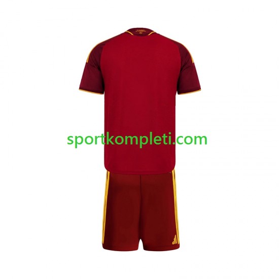 Roma Djeca Domaći Nogometni Dres 2026-2027 Kratki Rukavi