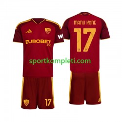 Roma Djeca Domaći Nogometni Dres Manu Kone 17 2026-2027 Kratki Rukavi