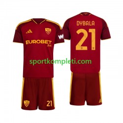 Roma Djeca Domaći Nogometni Dres Paulo Dybala 21 2026-2027 Kratki Rukavi