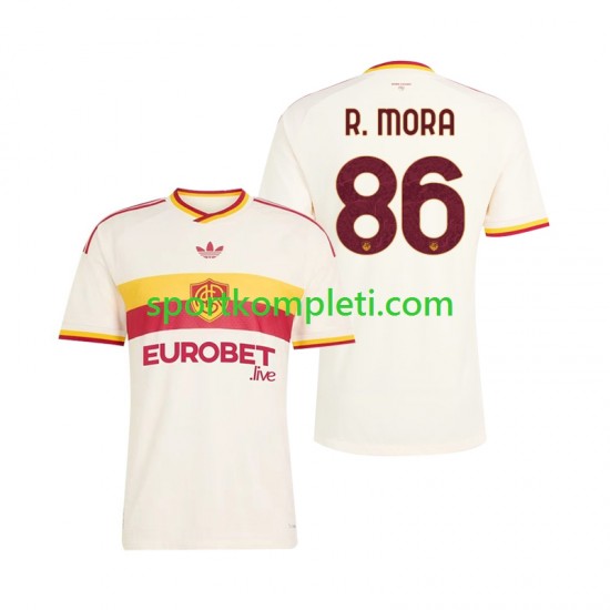 Roma Muškarci Gostujući Nogometni Dres Rodrigo Mora 86 2026-2027 Kratki Rukavi