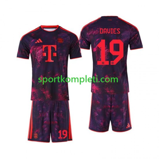 FC Bayern München Djeca Treći Nogometni Dres Alphonso Davies 19 2026-2027 Kratki Rukavi