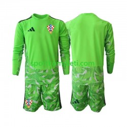Hrvatska Vratar Djeca Domaći Nogometni Dres 2026-2027 Dugi Rukavi