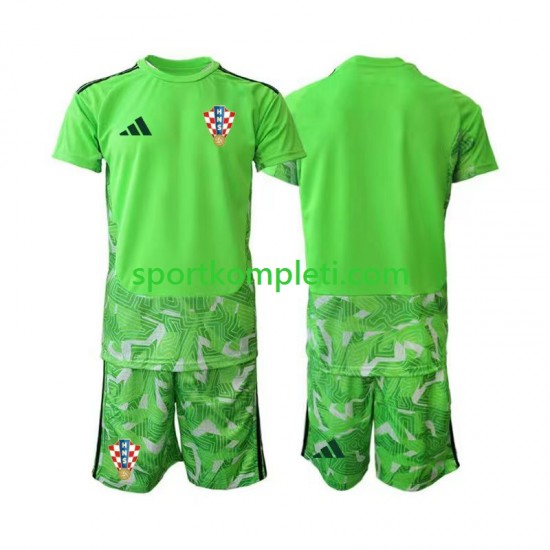Hrvatska Vratar Djeca Domaći Nogometni Dres 2026-2027 Kratki Rukavi