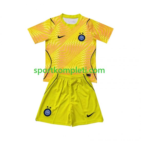 Inter Milan Vratar Djeca Domaći Nogometni Dres 2026-2027 Kratki Rukavi
