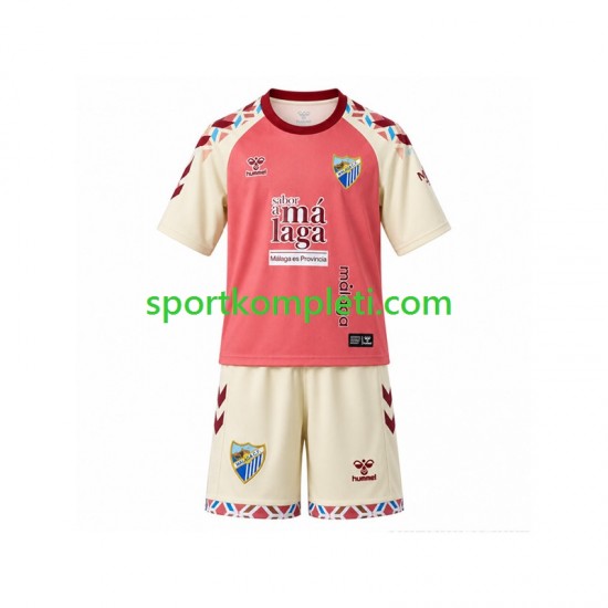 Málaga CF Djeca Gostujući Nogometni Dres 2026-2027 Kratki Rukavi