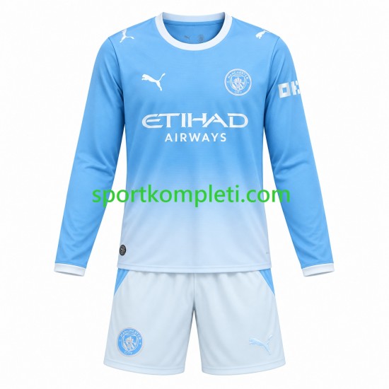 Manchester City Djeca Domaći Nogometni Dres 2026-2027 Dugi Rukavi