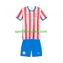 Djeca Domaći Nogometni Dres Paraguay 2026 Kratki Rukavi