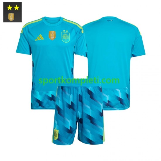 Španjolska Vratar Djeca Domaći Nogometni Dres 2026-2027 Kratki Rukavi