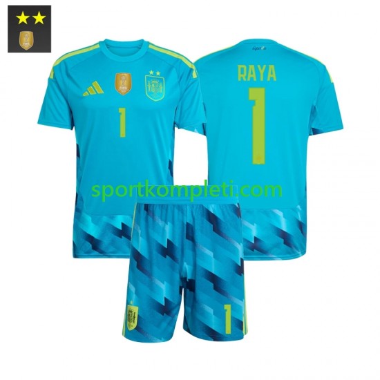 Španjolska Vratar Djeca Domaći Nogometni Dres David Raya 1 2026-2027 Kratki Rukavi