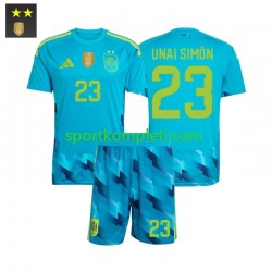 Španjolska Vratar Djeca Domaći Nogometni Dres Unai Simon 23 2026-2027 Kratki Rukavi
