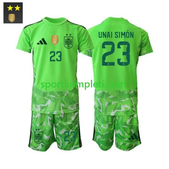 Španjolska Vratar Djeca Treći Nogometni Dres Unai Simon 23 2026-2027 Kratki Rukavi