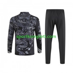 Real Madrid Crno Komplet Sweatshirts 2023-2024 Dragon