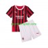 AC Milan Djeca Domaći Nogometni Dres 2024-2025 Kratki Rukavi