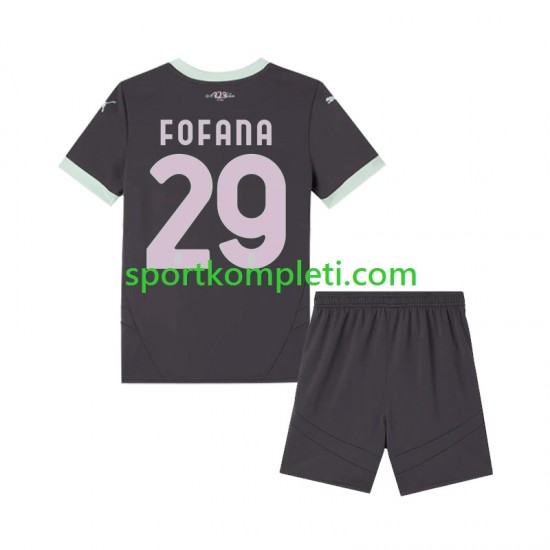 AC Milan Djeca Treći Nogometni Dres Fofana 29 2024-2025 Kratki Rukavi