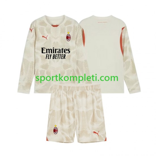 AC Milan Vratar Djeca Treći Nogometni Dres 2024-2025 Dugi Rukavi