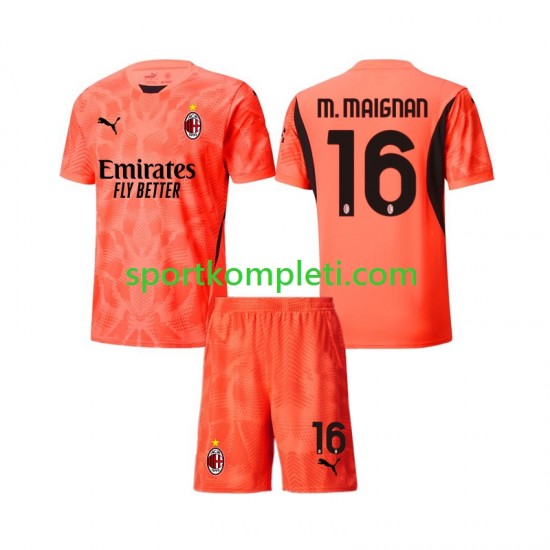 AC Milan Vratar Djeca Četvrti Nogometni Dres Mike Maignan 16 2024-2025 Kratki Rukavi