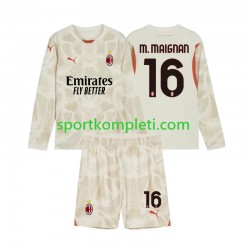 AC Milan Vratar Djeca Treći Nogometni Dres Mike Maignan 16 2024-2025 Dugi Rukavi