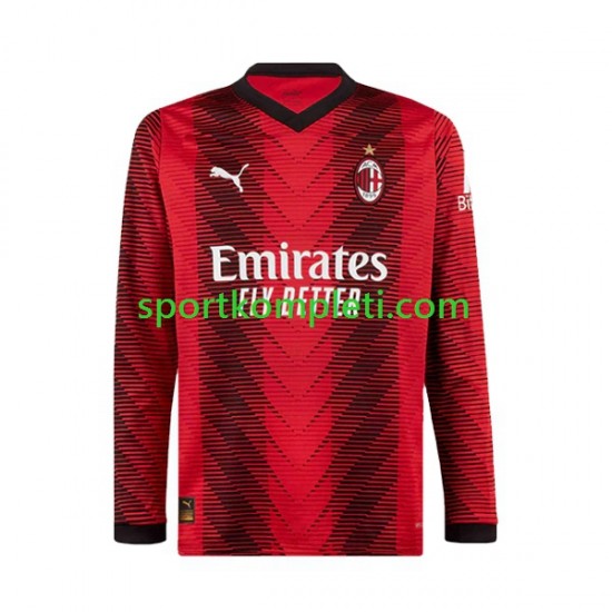 AC Milan Muškarci Domaći Nogometni Dres 2023-2024 Dugi Rukavi