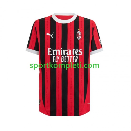 AC Milan Muškarci Domaći Nogometni Dres 2024-2025 Kratki Rukavi