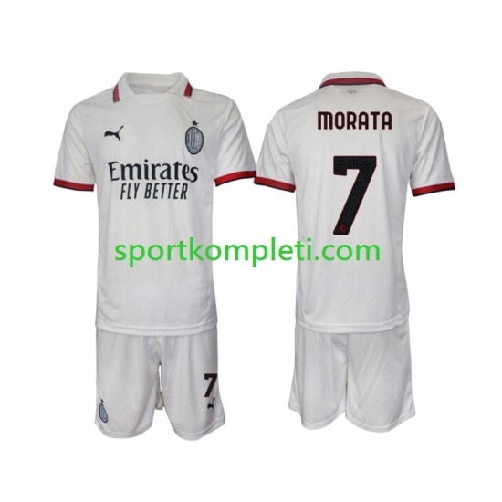 AC Milan Djeca Gostujući Nogometni Dres Morata 7 2024-2025 Kratki Rukavi