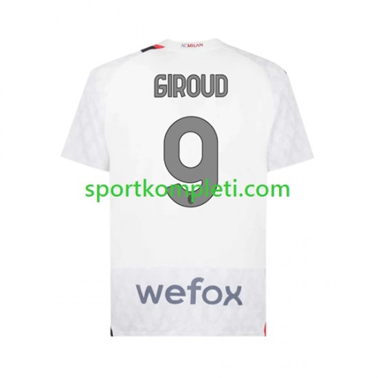 AC Milan Muškarci Gostujući Nogometni Dres Olivier Giroud 9 2023-2024 Kratki Rukavi