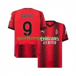 AC Milan Muškarci Domaći Nogometni Dres Olivier Giroud 9 2023-2024 Kratki Rukavi