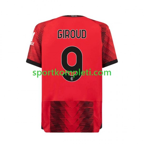 AC Milan Muškarci Domaći Nogometni Dres Olivier Giroud 9 2023-2024 Kratki Rukavi