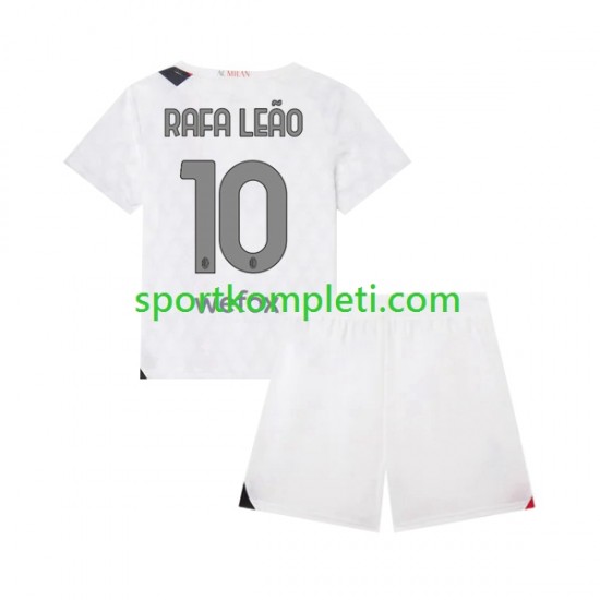 AC Milan Djeca Gostujući Nogometni Dres Rafael Leao 10 2023-2024 Kratki Rukavi