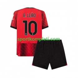 AC Milan Djeca Domaći Nogometni Dres Rafael Leao 10 2023-2024 Kratki Rukavi