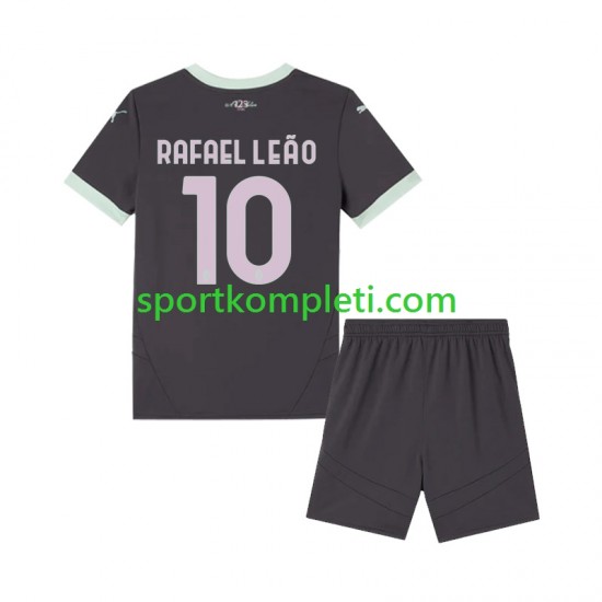 AC Milan Djeca Treći Nogometni Dres Rafael Leao 10 2024-2025 Kratki Rukavi