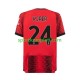 AC Milan Muškarci Domaći Nogometni Dres Simon Kjaer 24 2023-2024 Kratki Rukavi