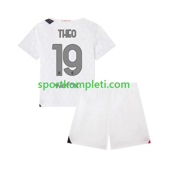 AC Milan Djeca Gostujući Nogometni Dres Theo 19 2023-2024 Kratki Rukavi