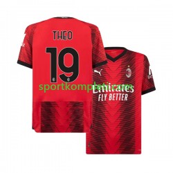AC Milan Muškarci Domaći Nogometni Dres Theo Hernandez 19 2023-2024 Kratki Rukavi