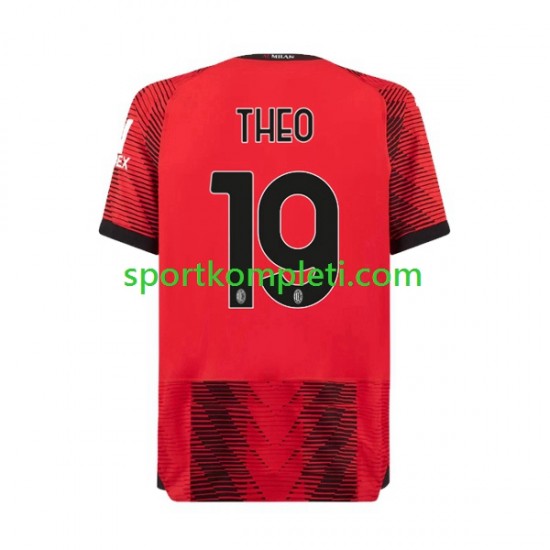 AC Milan Muškarci Domaći Nogometni Dres Theo Hernandez 19 2023-2024 Kratki Rukavi