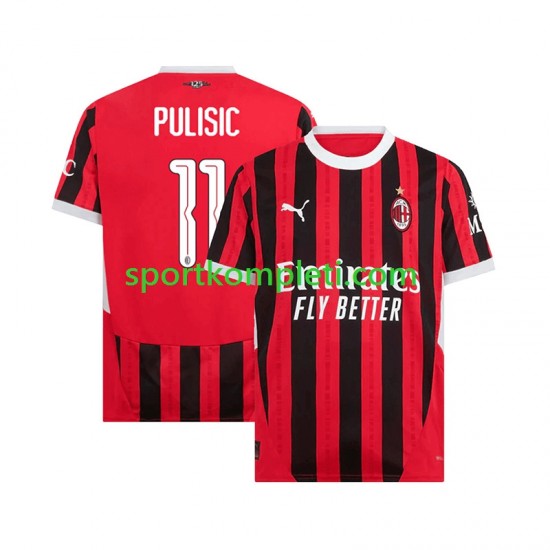 AC Milan Muškarci Domaći Nogometni Dres UCL Font PULISIC 11 2024-2025 Kratki Rukavi