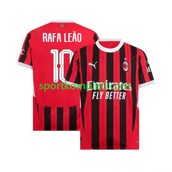 AC Milan Muškarci Domaći Nogometni Dres UCL Font RAFA LEAO 10 2024-2025 Kratki Rukavi