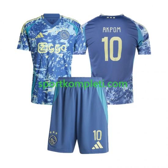 AFC Ajax Djeca Gostujući Nogometni Dres Chuba Akpom 10 2024-2025 Kratki Rukavi