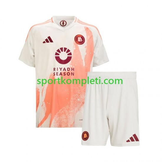 Roma Djeca Gostujući Nogometni Dres 2024-2025 Kratki Rukavi